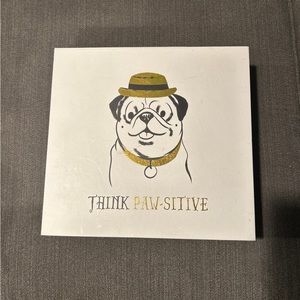 Think Positive Dog-themed Decorative Storage Box